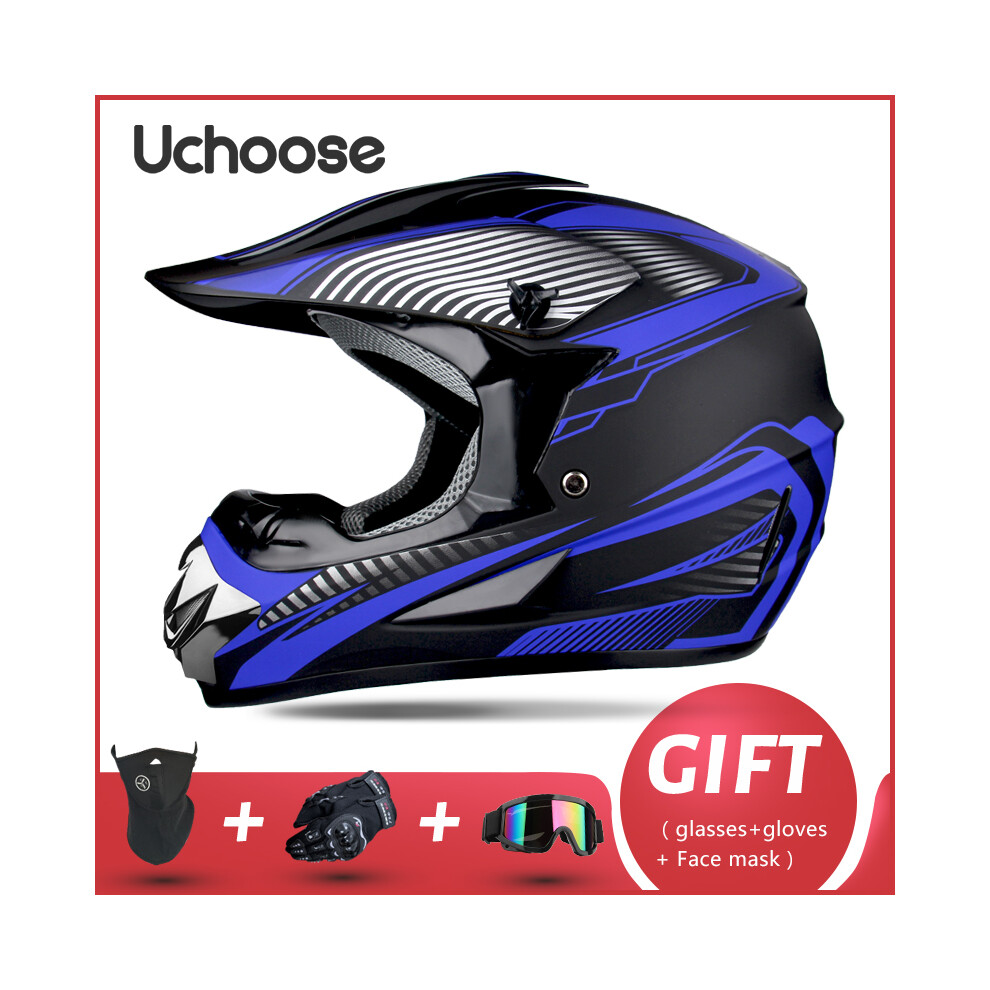 (XL, LANGD) Professional Motorcycle Helmet Off-road Helmet Downhill DOT Racing Motocross Casque Moto Helme3  Suitable For Kid-image-OPC-PGD7G9V-NEW