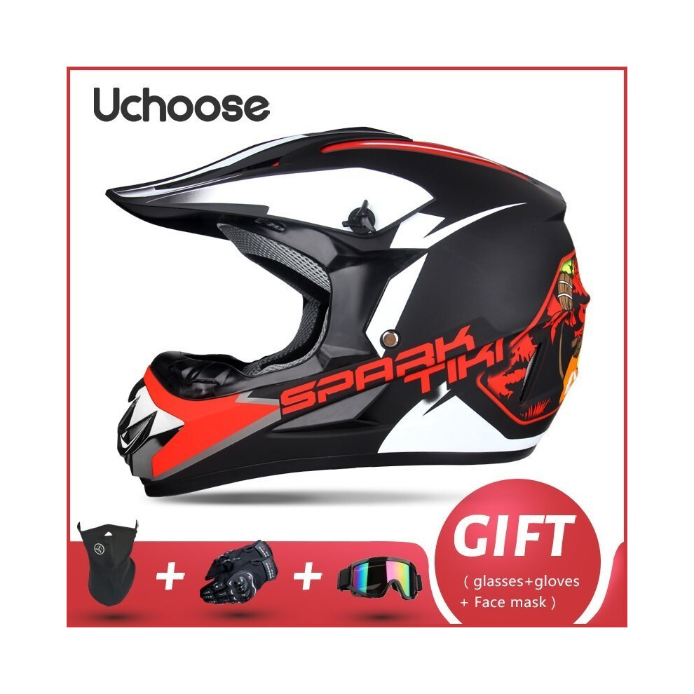 (L, HGT) For Adults Children Professional Off-road Helmet Motorcycle Helmet Downhill DOT Racing Motorcycle Motor Helmet-image-OPC-PGD7GPH-NEW