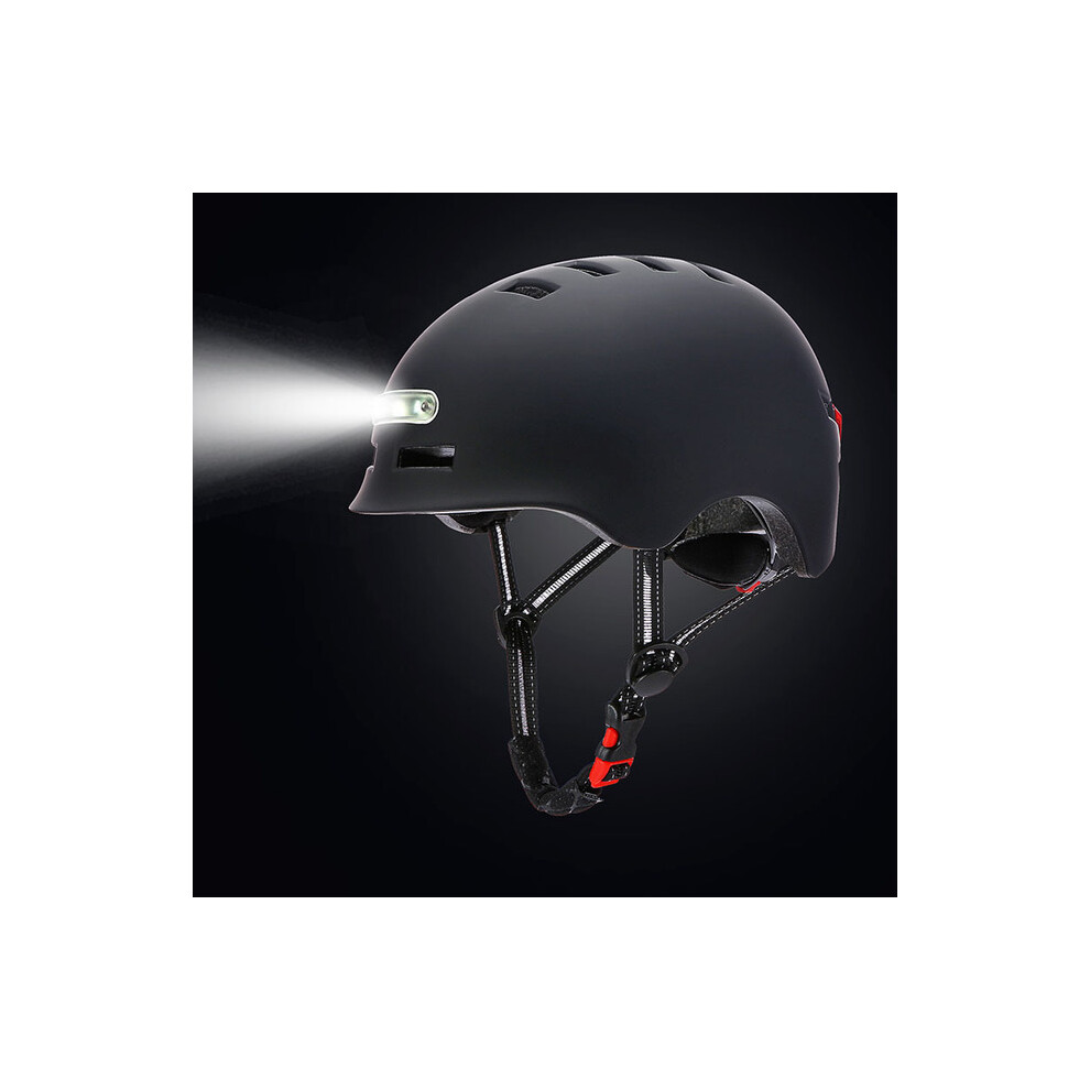 (L 58-61cm, Black) 2022 NEW Lamp Cycling Smart Tail Light Bike Adult Helmet Electric Bicycle MTB Road Scooter For Sport Urban Helmet Men-image-OPC-PGD7HRH-NEW