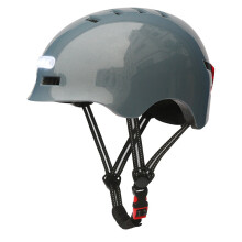 (M 54-57cm, Bright Gray) 2025 NEW Bike Cycling Helmet Smart Led Tail Light Bike Adult Electric Bicycle MTB Road Scooter For Sport Urban Helmet