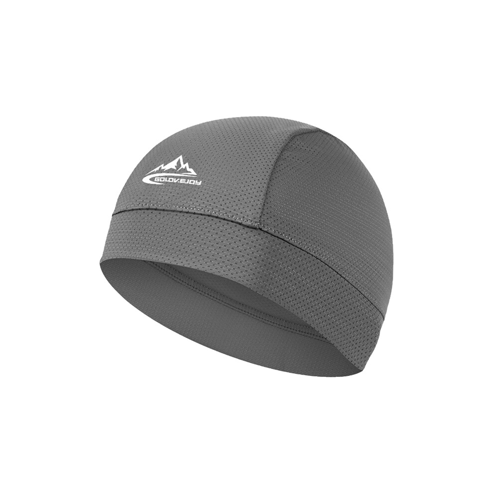 (Dark ) Motorcycle Riding Helmet Lining Hat Cooling Breathable Sweat Wicking Cycling Running Motorcycle Helmets Grey 8130375849965