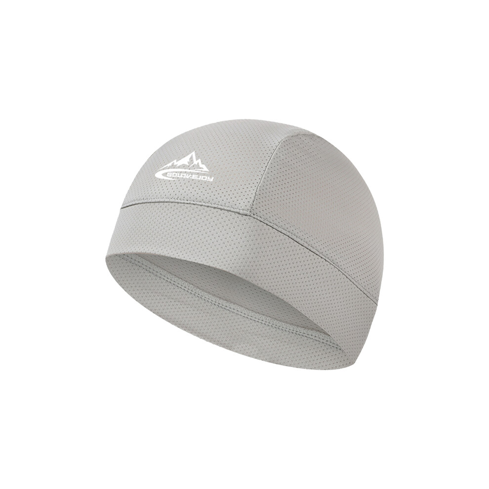 ( Gray) Motorcycle Riding Helmet Lining Hat Cooling Breathable Sweat Wicking Cycling Running Motorcycle Helmets Light/Gray 8130375849972
