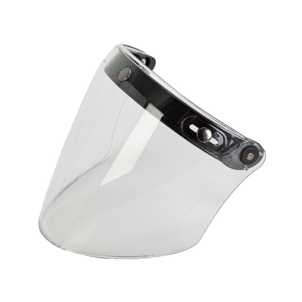(1) Motorcycle Helmet Visor Shield 3-Snap Design Open Face Helmet Visor Gift For Motorcycle Enthusiasts Motorcycle Helmets 8130375868140
