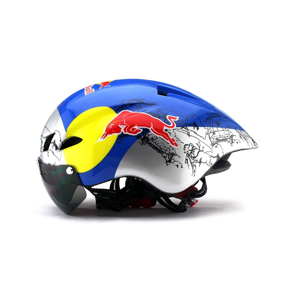 (56-62cm, red bull) 2025 NEW WINGER II  Bicycle Helmet Cycling Goggle TT Racing Helmet Bike Sports Safety Helmets 285g ROAD Super Helmet
