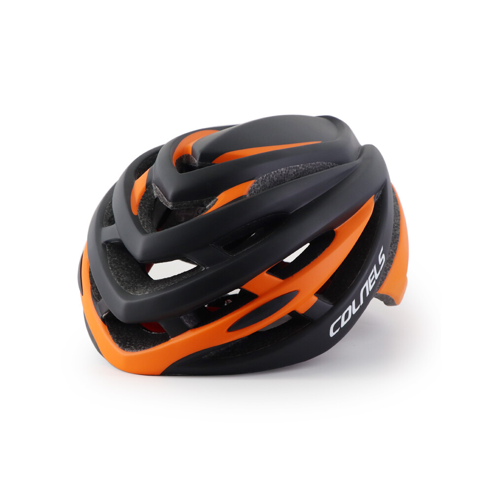 (XL -60-64cm, black orange) Super Large Size XL 64cm Bicycle Helmet Men's Breathable MTB Safety Bike Helmet Oversized Head Circumference Cycling-image-OPC-PGD7MSK-NEW