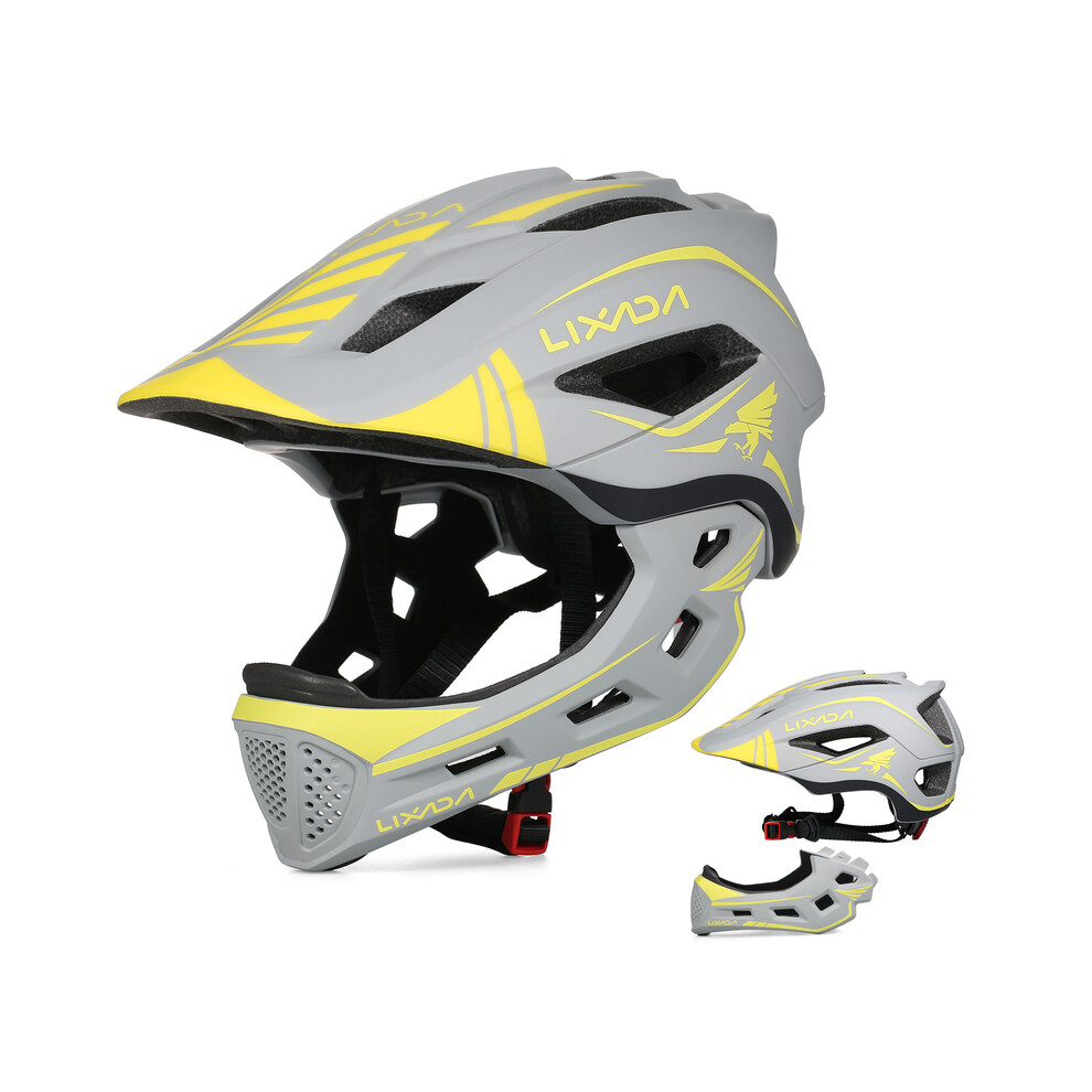 (Army Green) Kids Full Face Helmet Detachable Children Sports Safety Bike Helmet Protective Gear for Cycling Skateboarding Roller-image-OPC-PGD7NXB-NEW