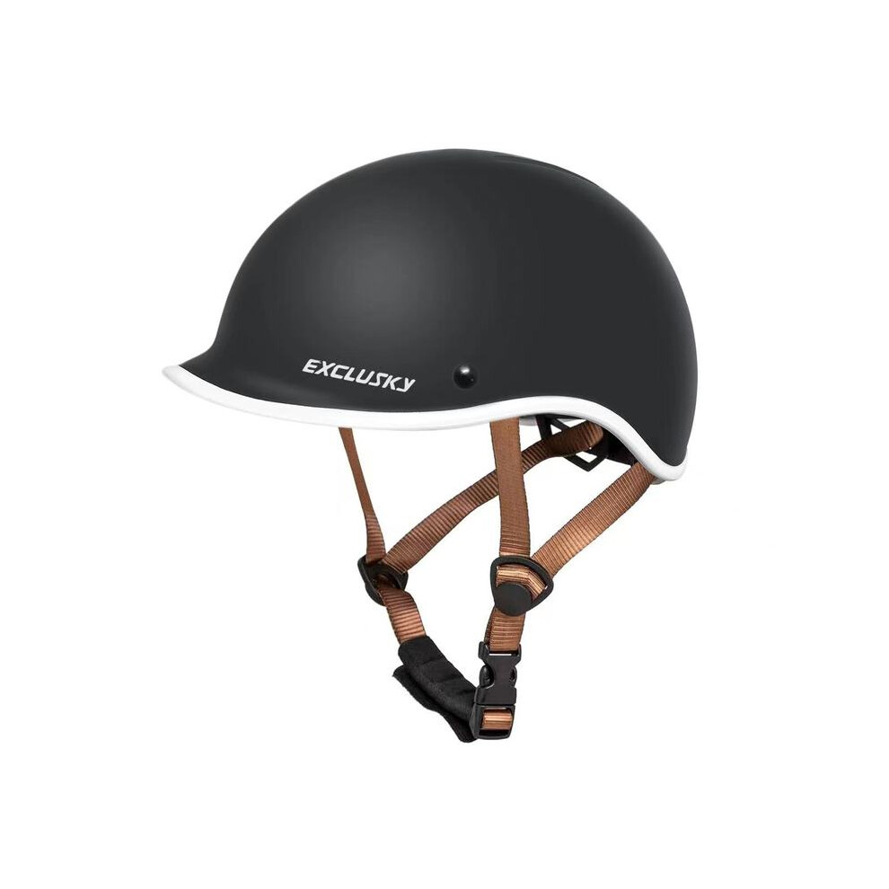 (CHINA, Black) Exclusky Adult Bike Helmet Men Women Bicycle Safety Adjustable Lightweight Road Mountain Urban Cycling Helmet-image-OPC-PGD7PDS-NEW