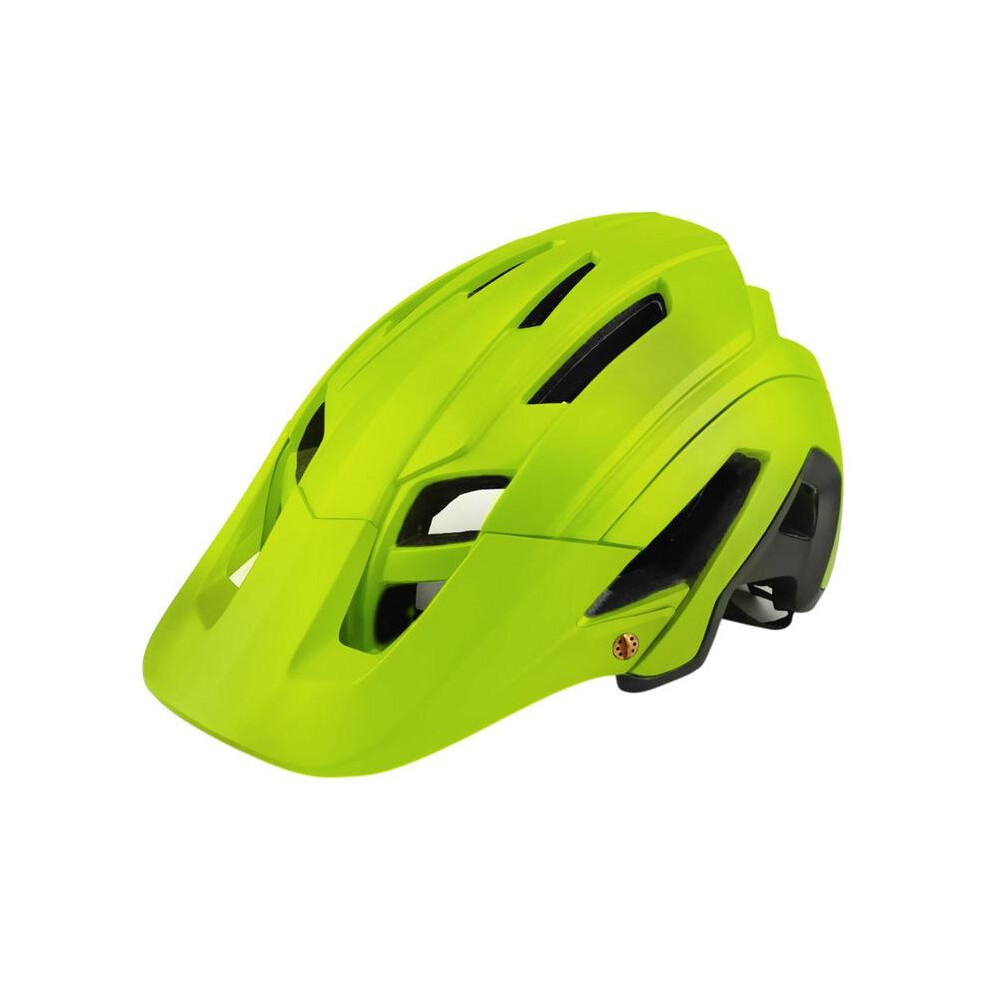 (S, Green-Black) In-Mold MTB mountain bike helmet offroad safety cycling helmet with visor for men women trail xc am off-road bike enduro-image-OPC-PGD7PYK-NEW