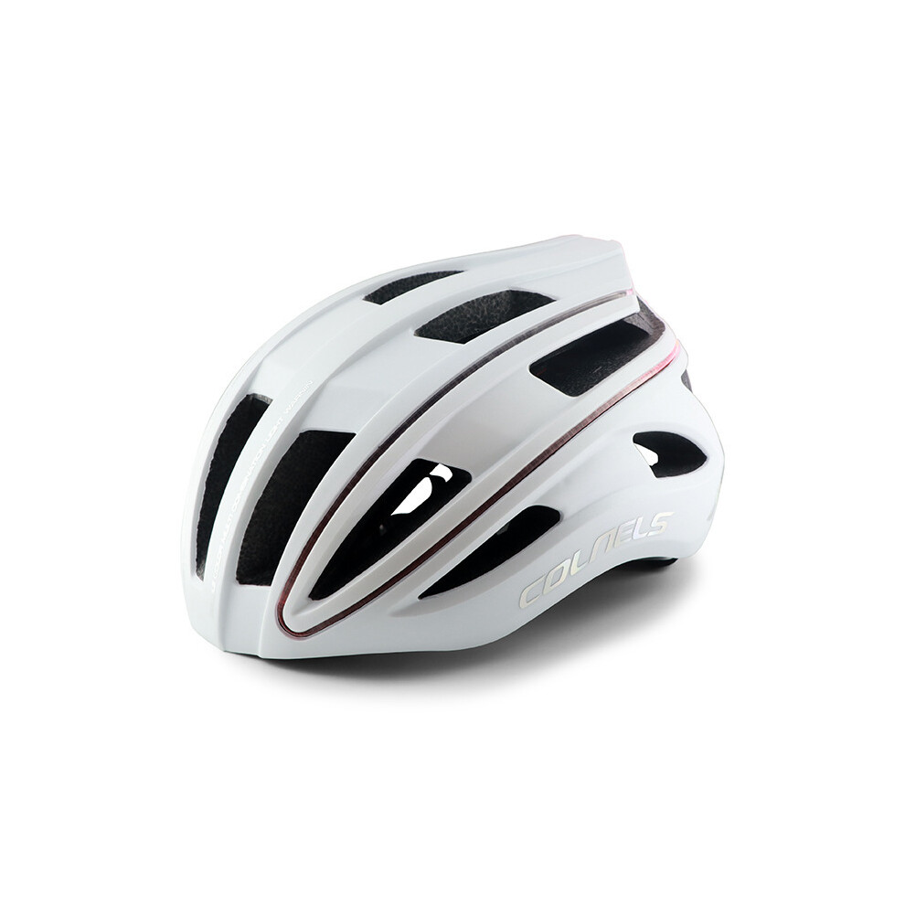 (M-54-58cm, White) Professional Cycling Helmet USB Charging Tail Light with Light Bar Outdoor Riding Sports Road Racing Bicycle Helmet-image-OPC-PGD7Q7Q-NEW