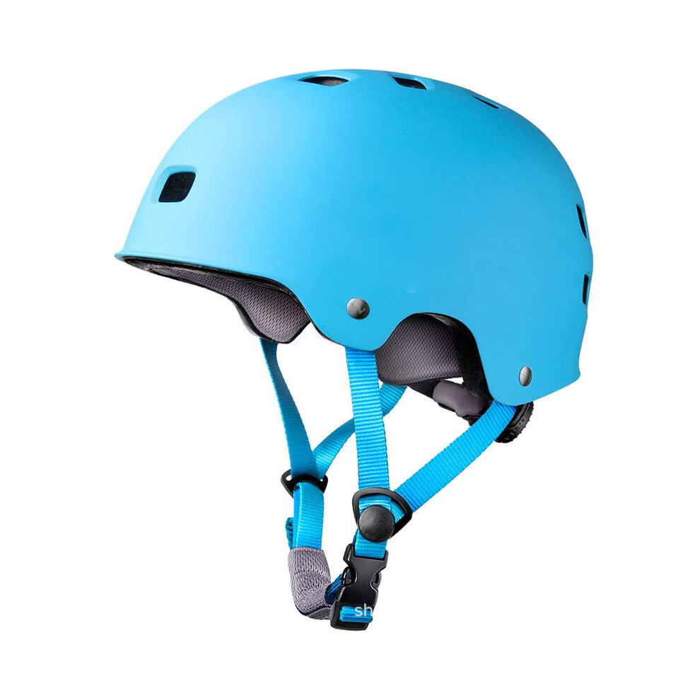 (L, Blue) Skateboard Helmet Adults Adjustable Cycling Helmet Kid Sturdy Ventilation Multi-Sport Scooter Ice Skating Rollerblading-image-OPC-PGD7QWY-NEW