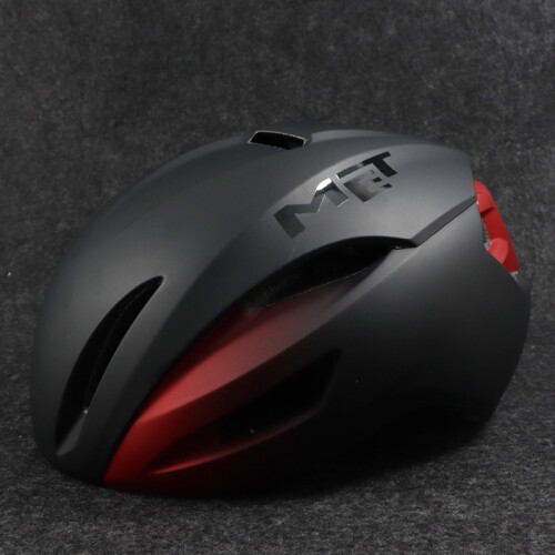 (M 54-60cm, black red) Italia BIKE MET Manta helmet Aerodynamic Road Bicycle Racing Helmet For Women And Men Mountain Cycling Helemt 54-60CM