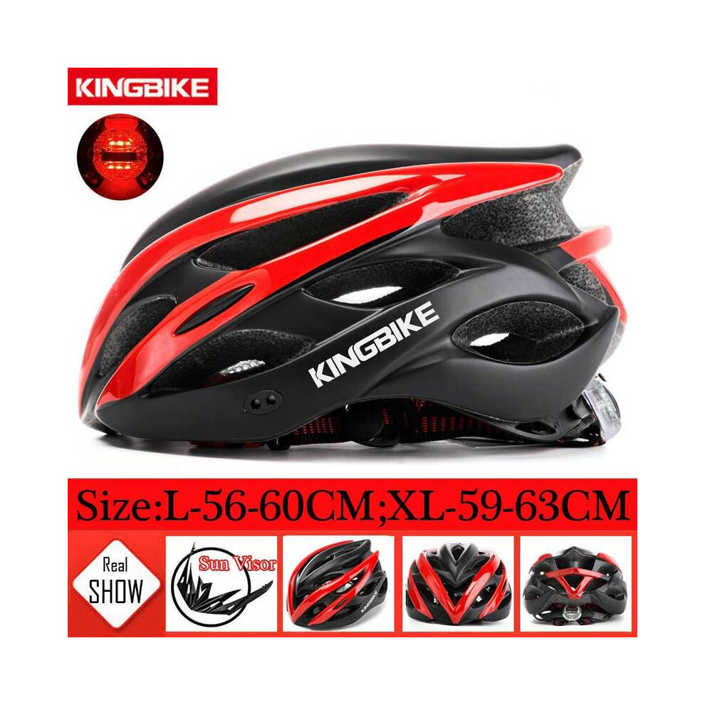 (XL59-63cm, 872R-red) NEW Bike Helmets Cycling Helmets with Back Warn Light MTB Road Bicycle Helmet casco ciclismo Ultra-light Breathable-image-OPC-PGD7S95-NEW