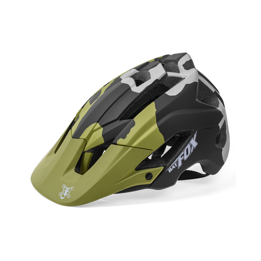 (Free Size -56-62cm, F661 Green Black) bicycle helmet cycling mountain bike helmet off-road skateboard helmet hard hat mtb helmet men F661-image-OPC-PGD7T9C-NEW