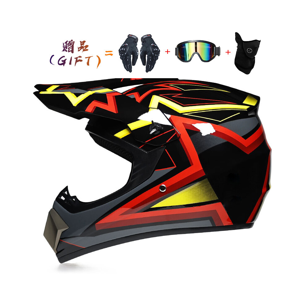 (L, 18) Off-Road Motorcycles Adult Motocross Helmets Atv Downhill Mtb Dh Hood Helmets Capacetes Dot Approved Dot Motorcycle 8130375886526