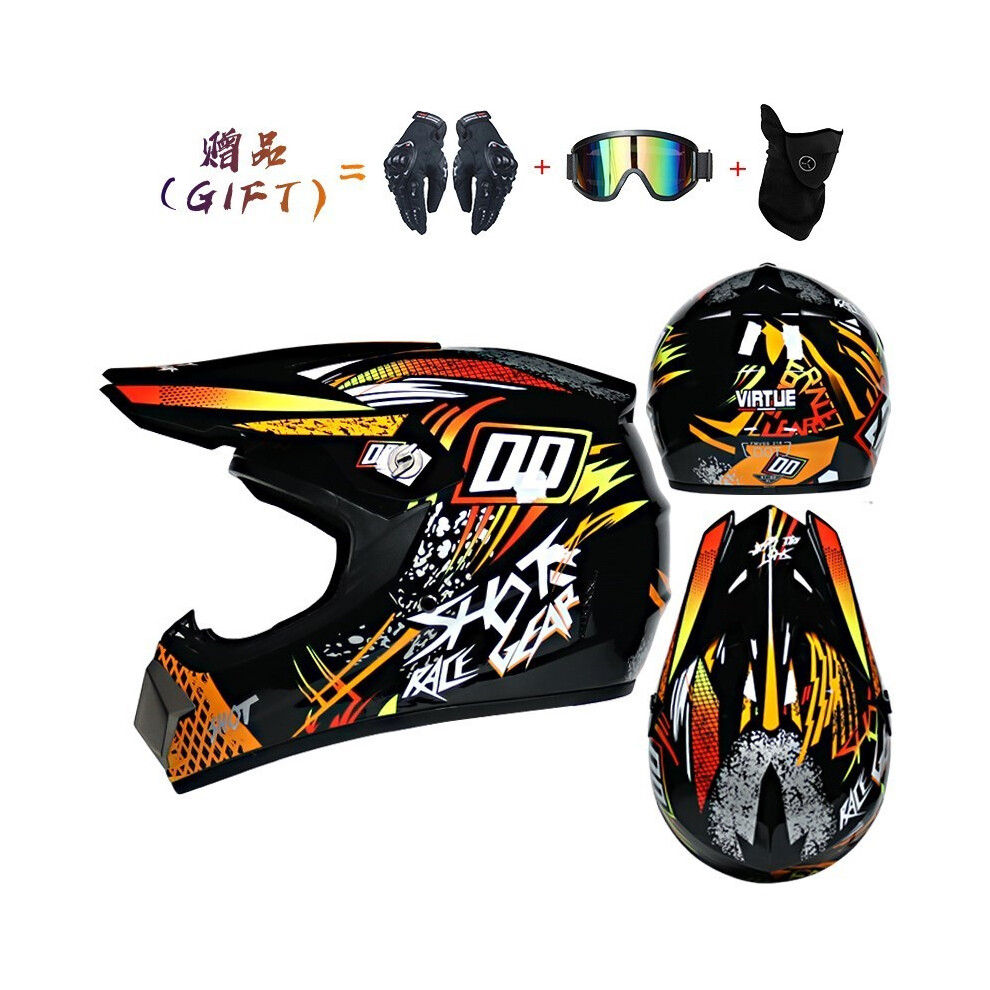 (S, 11) Off-Road Motorcycles Adult Motocross Helmets Atv Downhill Mtb Dh Hood Helmets Capacetes Dot Approved Dot Motorcycle 8130375886984