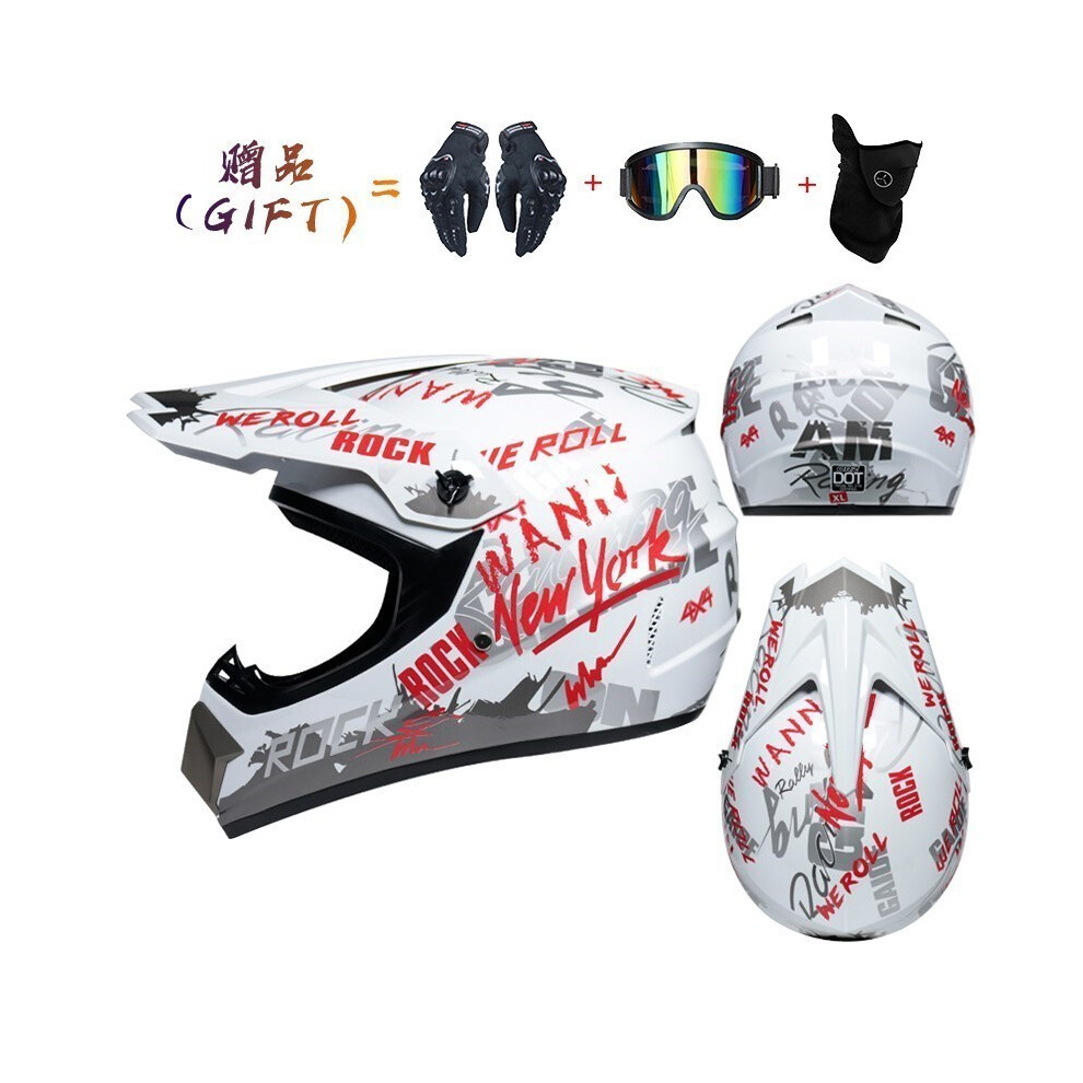 (Xl, 23) Off-Road Motorcycles Adult Motocross Helmets Atv Downhill Mtb Dh Hood Helmets Capacetes Dot Approved Dot Motorcycle 8130375886755