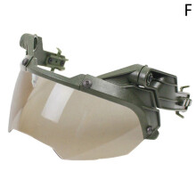 (F) Adjustable Tactical Helmet Flip Goggles Airsoft Paintball FAST Helmet Windproof Anti Fog CS Wargame Protection Goggles