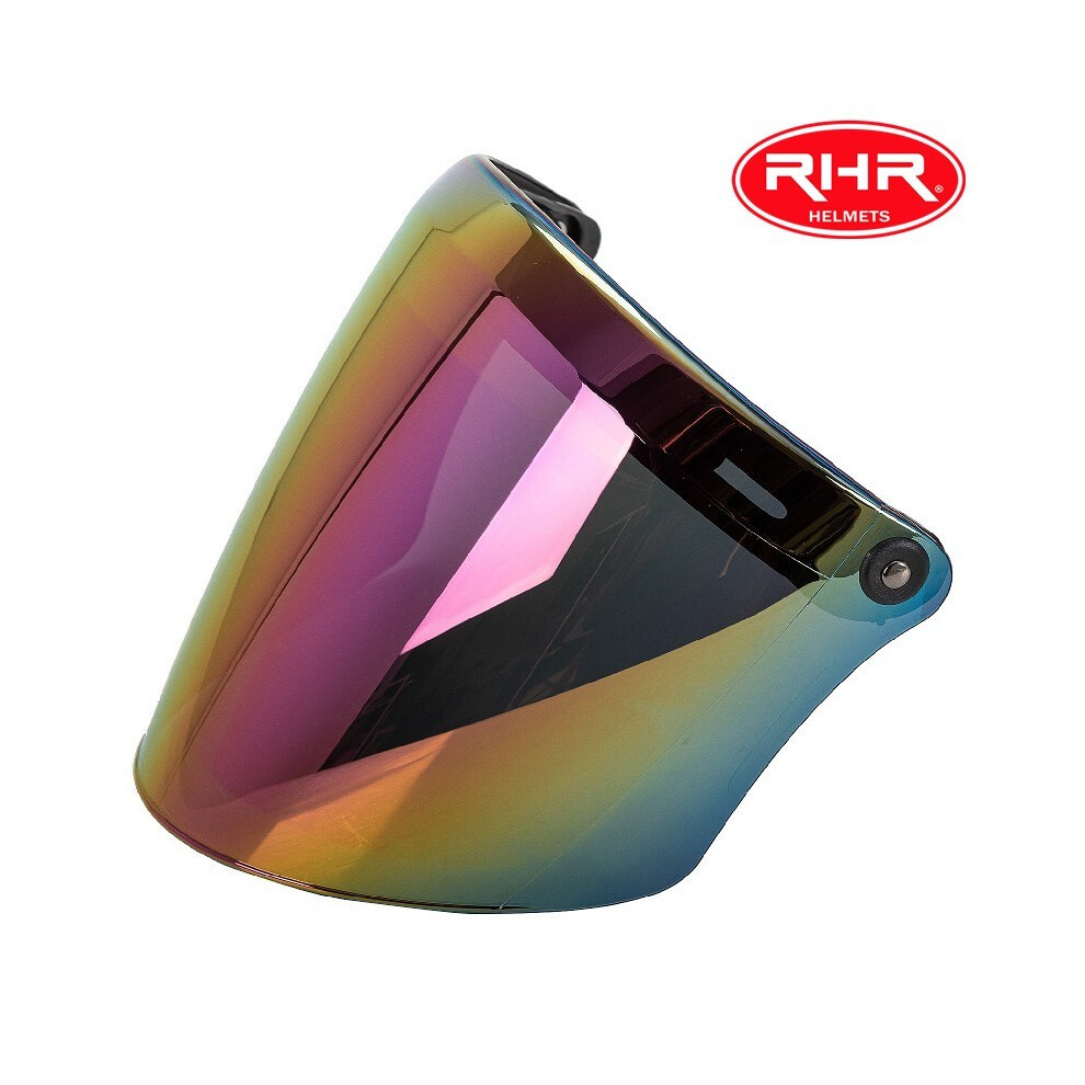 (Golden) Universe Motorcycle Helmet Visor For 3/4 Retro Helmet Jet Helmet Replacement Shield Diy Shield Motorcycle Helmets Golden 8130375887103