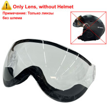 (M(55-58cm), Only Clear Lens) MOON Skiing Helmet Goggles Integrally-Molded PC+EPS High-Quality Ski Helmet Outdoor Sports Ski Snowboard Skateboard