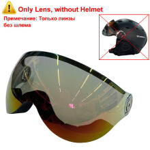 (M(55-58cm), Only Colorful Lens) MOON Goggles Skiing Helmet Integrally-Molded PC+EPS High-Quality Ski Helmet Outdoor Adult Sport Ski Snowboard Skateboard