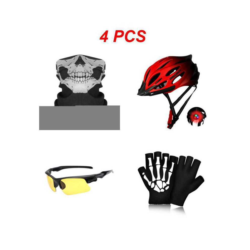 (n Federation, Gradient Red set) Bikeboy Cycling Helmet Ultralight MTB Bicycle Helmet Sport Special Mountain Bike Helmets Outdoor Riding Equipment For-image-OPC-PGD7XCH-NEW