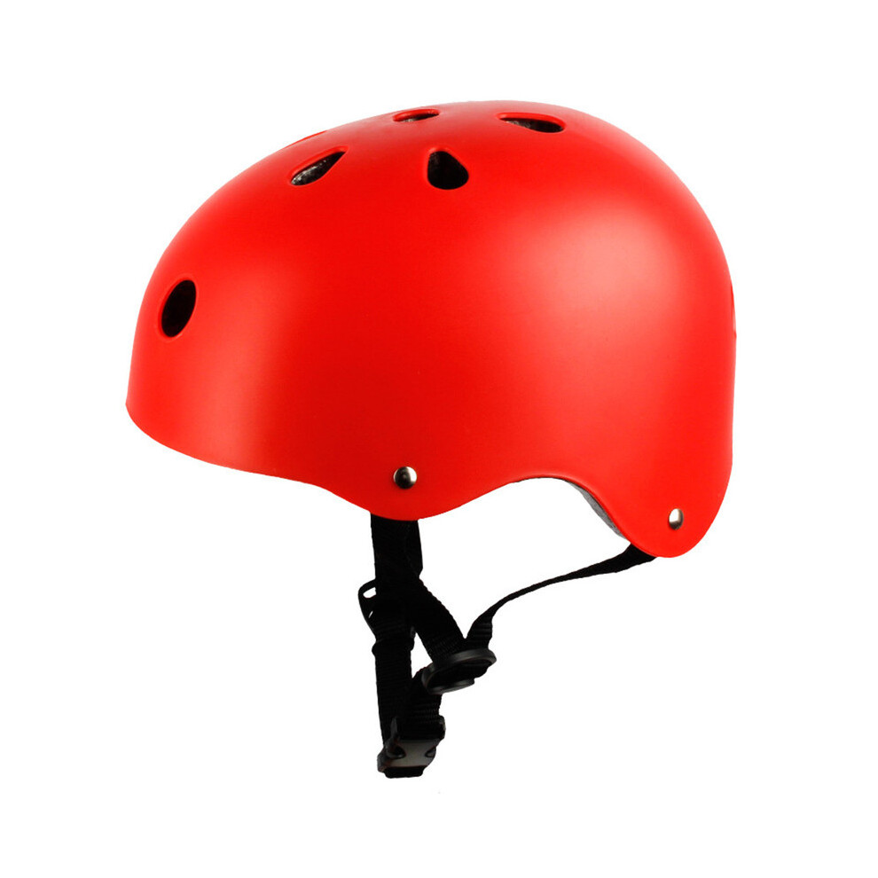 (M, Matte-red) Adult Outdoor Sports Bicycle Road Bike Skateboard Safety Bike Cycling Helmet Head protector Helmet-image-OPC-PGD7Y7W-NEW