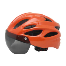 (CHINA, Orange) MTB Bike Helmet Men Women Sport Cycling Helmet Adjustable Mountain Road Bicycle Soft Pad Safety Hat Cap With Windproof