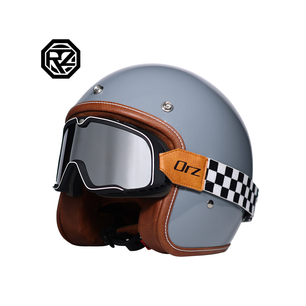 (L, 14) Open Helmet Moto Motorcycle Helmet Vintage Motorcycle Headgear Casque Casco 3/4 Helmet    Motorcycle Helmets-image-OPC-PGD7ZCS-NEW