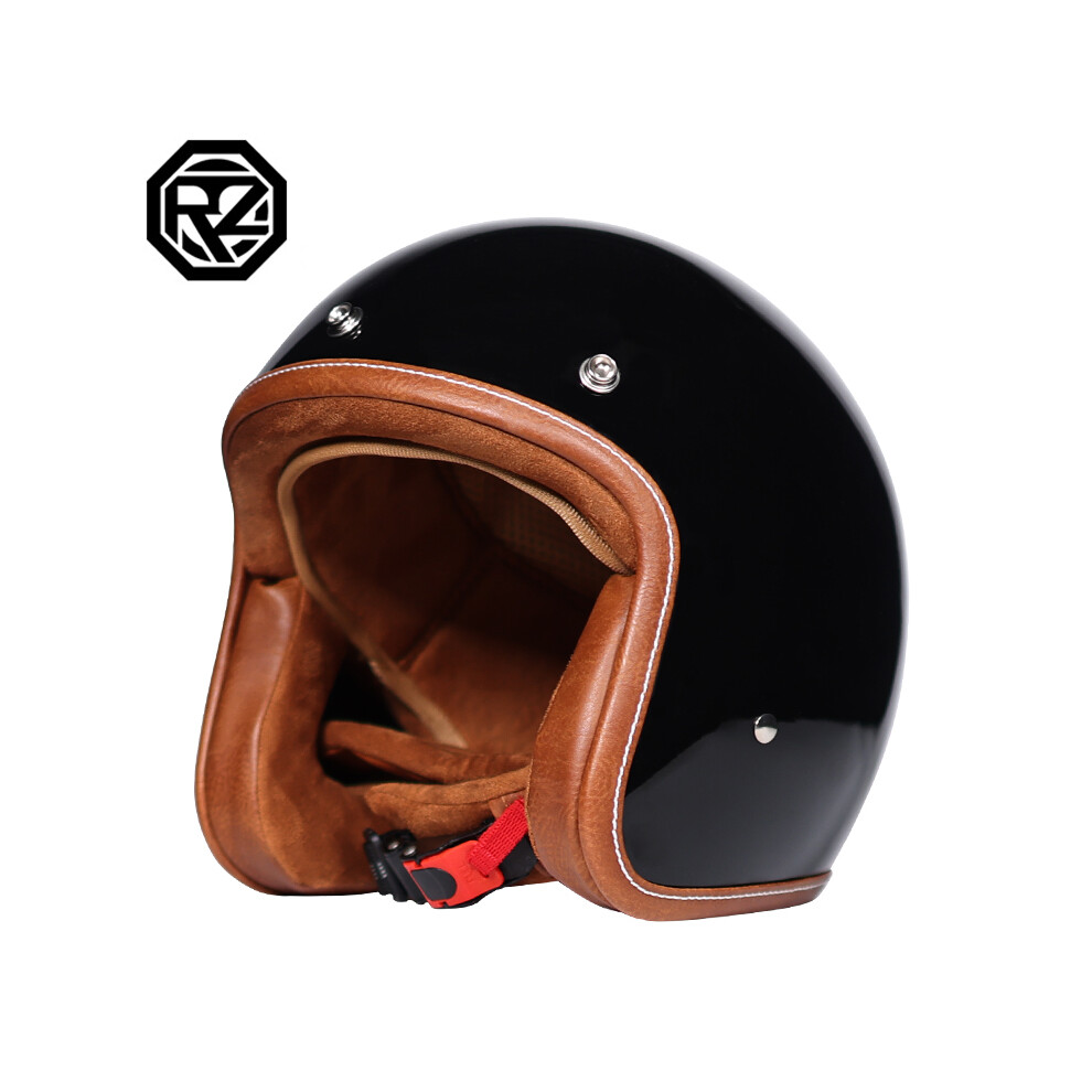 (XL, 4) Open Helmet Moto Motorcycle Helmet Vintage Motorcycle Headgear Casque Casco 3/4 Helmet    Motorcycle Helmets-image-OPC-PGD7ZGF-NEW
