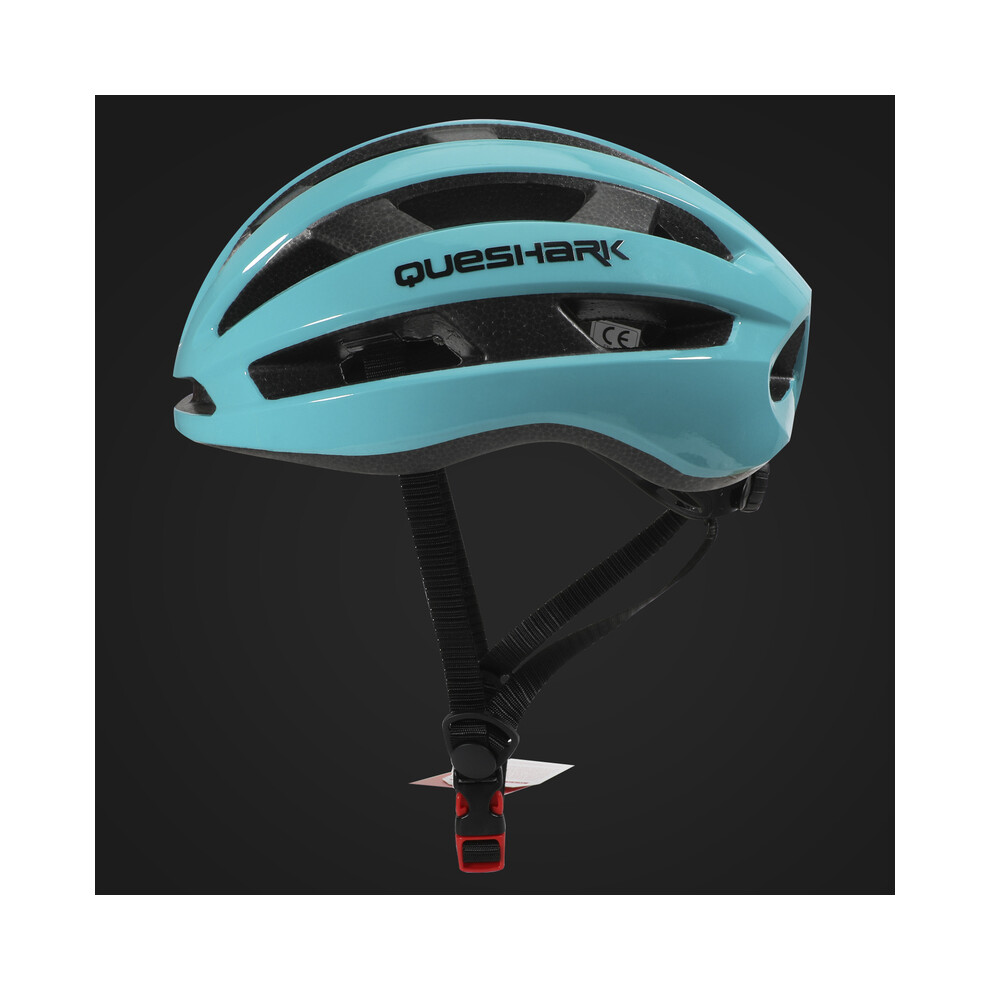 (56cm-62cm, Blue) QUESHARK Men Women Ultralight Cycling Helmet MTB Road Bike Bicycle Motorcycle Riding Ventilated Integrally-molded Safely-image-OPC-PGD7ZNV-NEW
