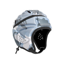 (C) Rugby Soft Helmet Soccer Headgear Football Headguard for Children Safety Sports Helmet