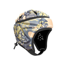 (D) Rugby Soft Helmet Soccer Headgear Football Headguard for Children Safety Sports Helmet