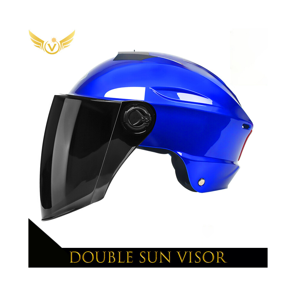 (10) Electric Scooter Helmet Summer Vespa Chopper Motorcycle Helmets Safety Waterfall Soman Urban Articles Woman Men Moto 9393321812461