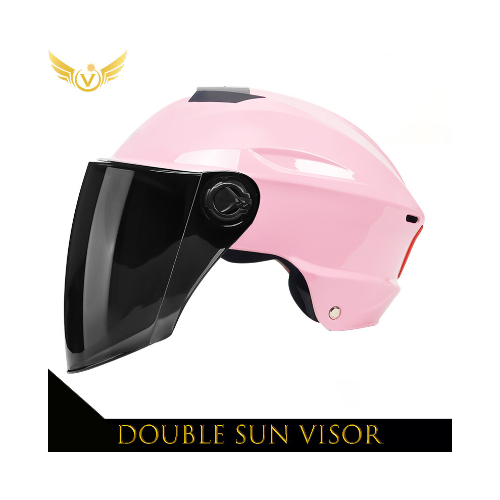 (12) Electric Scooter Helmet Summer Vespa Chopper Motorcycle Helmets Safety Waterfall Soman Urban Articles Woman Men Moto 9393321811747