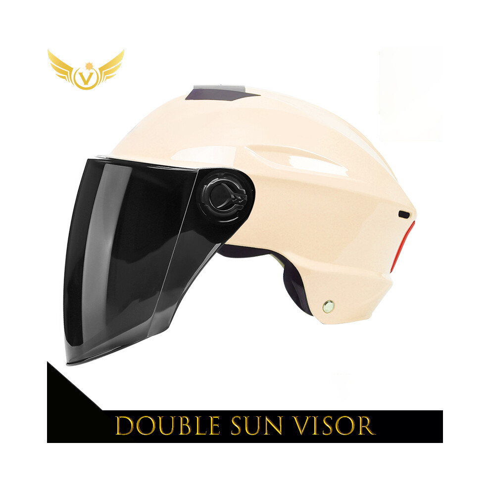 (16) Electric Scooter Helmet Summer Vespa Chopper Motorcycle Helmets Safety Waterfall Soman Urban Articles Woman Men Moto 9393321864484