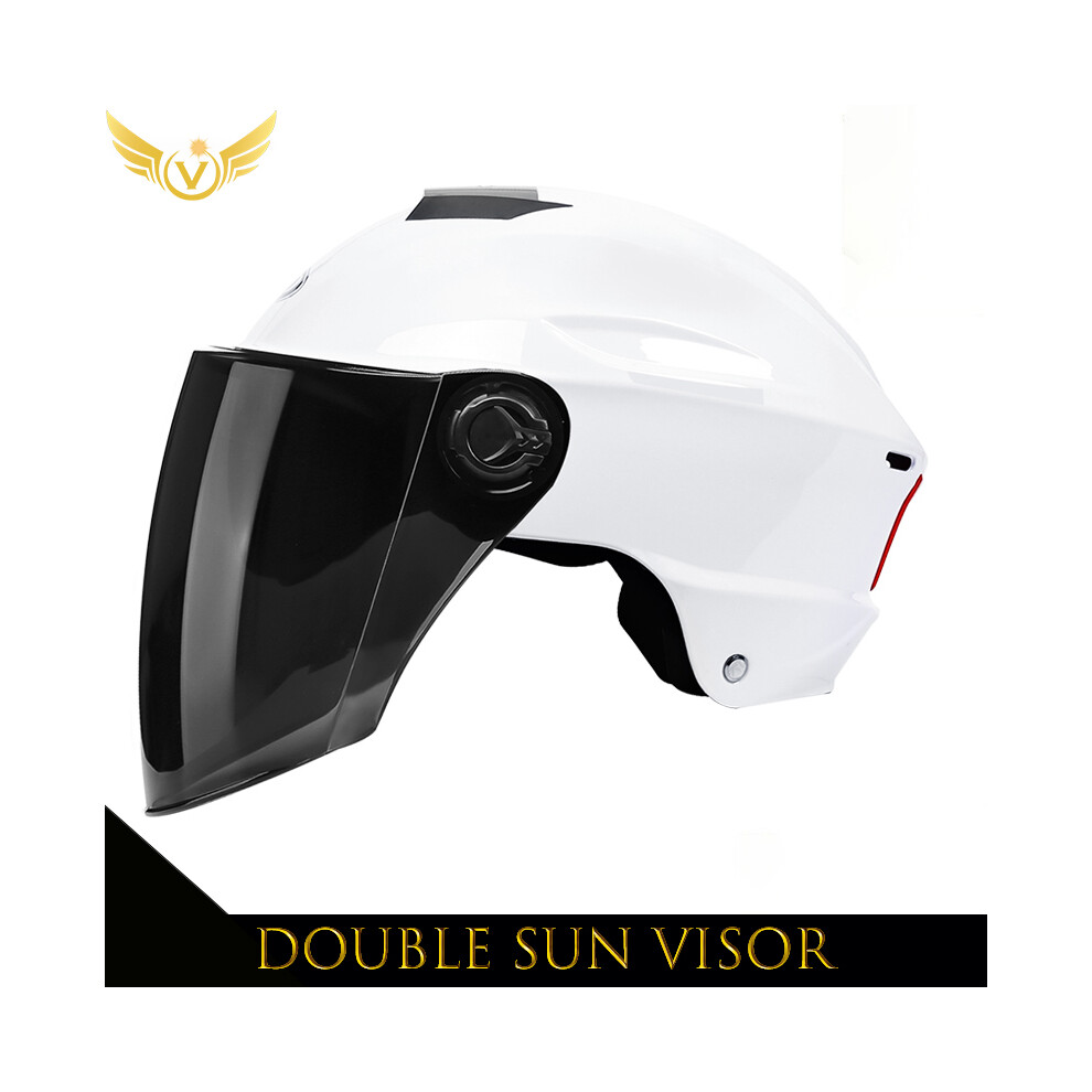 (6) Electric Scooter Helmet Summer Vespa Chopper Motorcycle Helmets Safety Waterfall Soman Urban Articles Woman Men Moto 9393321811464