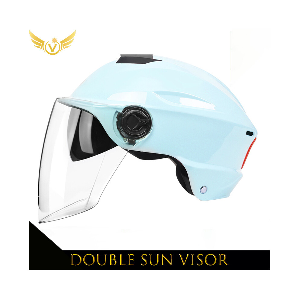 (7) Electric Scooter Helmet Summer Vespa Chopper Motorcycle Helmets Safety Waterfall Soman Urban Articles Woman Men Moto 9393321862121