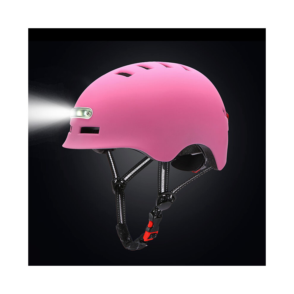 (L 58-61cm, Pink) NEW Bike Cycling Helmet Smart Led Tail Light Bike Adult Electric Bicycle MTB Road Scooter For Sport Urban Helmet Men-image-OPC-PGD85HG-NEW