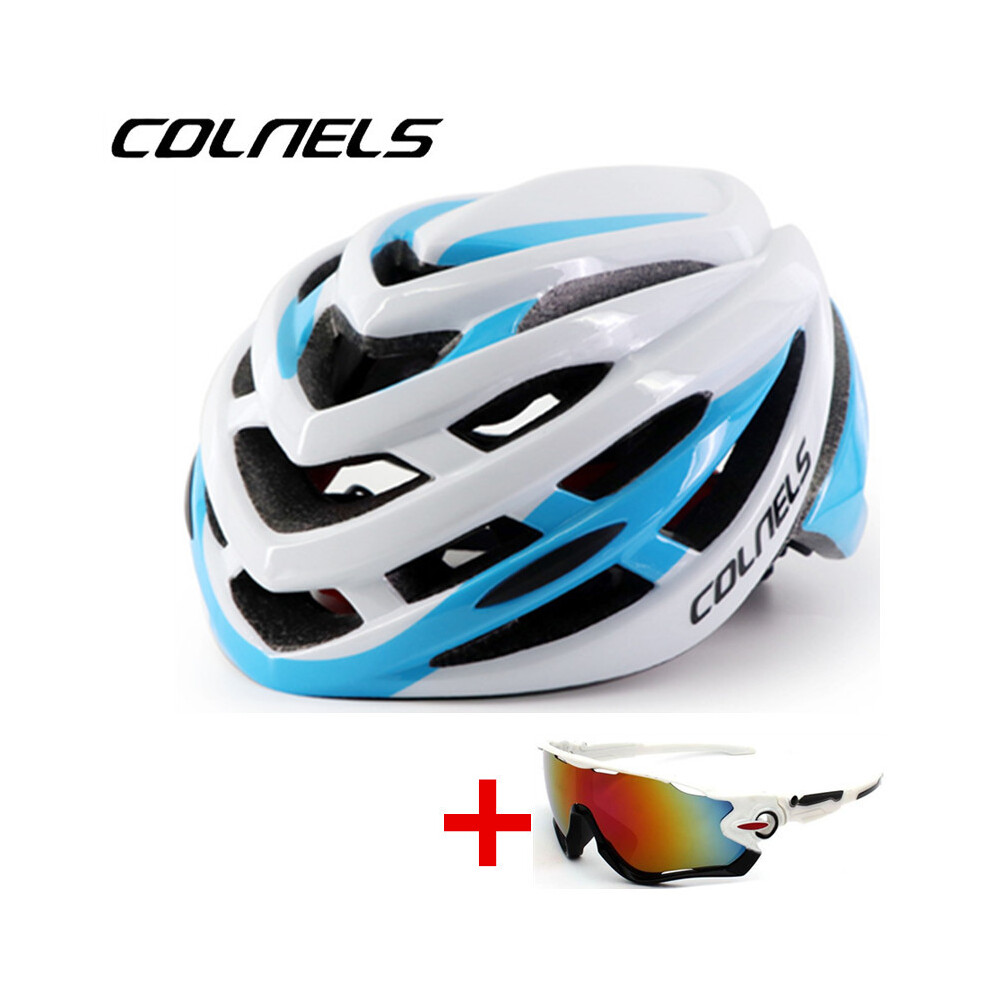 (XL -60-64cm, white and glasses) Large XL 64cm Size Bicycle Helmet Men's Breathable MTB Sports Safety Bike Helmet Oversized Head Circumference Cycling-image-OPC-PGD85RR-NEW