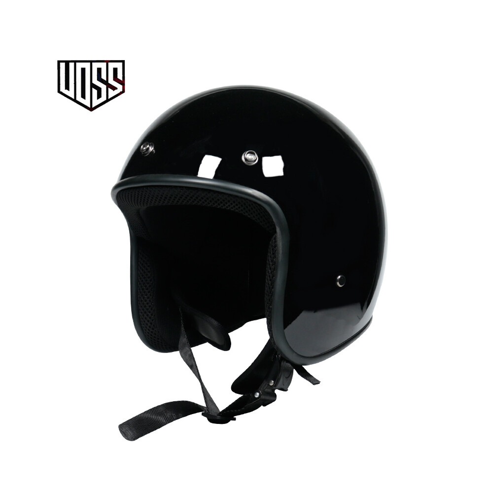 (L, 5) Dot Approved Retro Motorcycle Helmet Casco 3/4 Open Face Helmet Cafe Racer Helmet Chopper Helmet Capacete Motorcycle 8130375820896