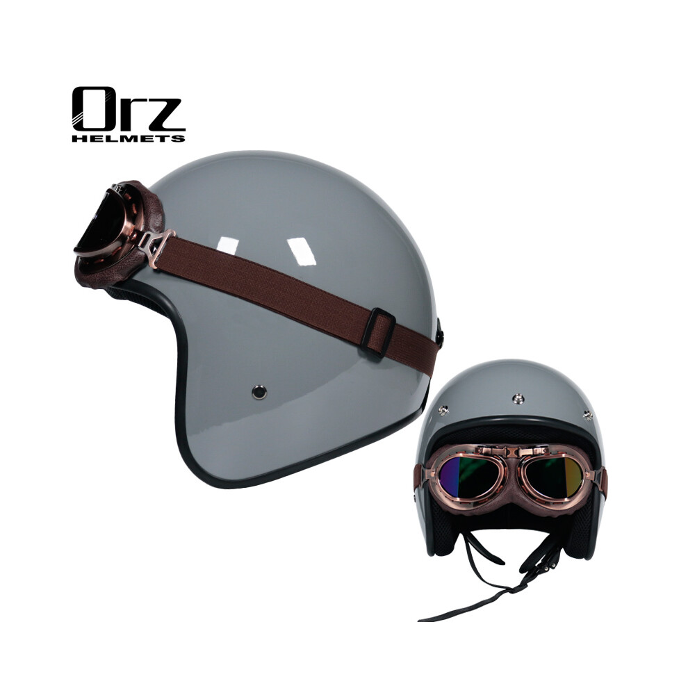 (XL, 8) DOT approved retro motorcycle helmet casco 3/4 open face  helmet cafe racer helmet chopper helmet capacete    Motorcycle-image-OPC-PGD86CR-NEW