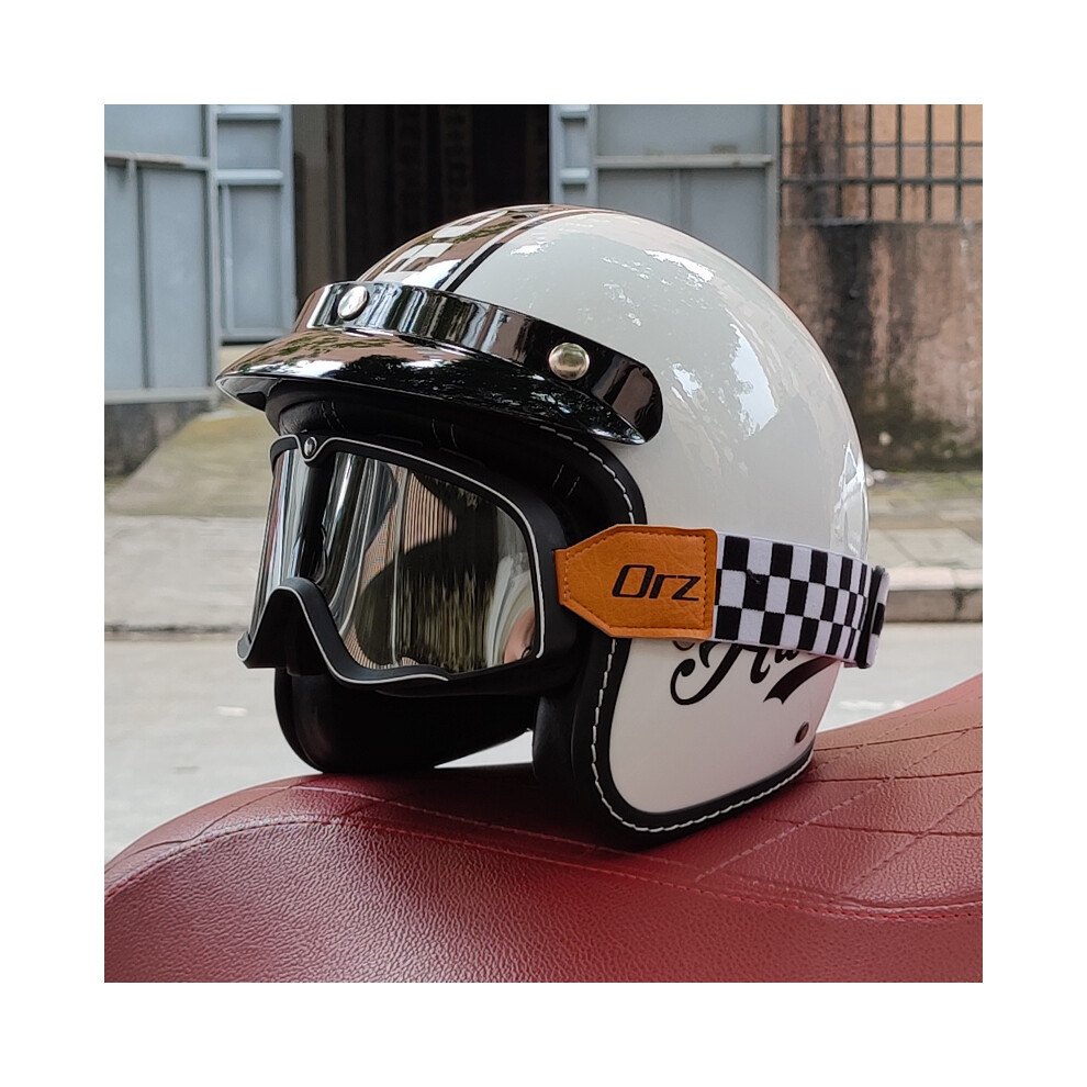 (XXL, 23) DOT approved retro motorcycle helmet casco 3/4 open face  helmet cafe racer helmet chopper helmet capacete    Motorcycle-image-OPC-PGD86D8-NEW