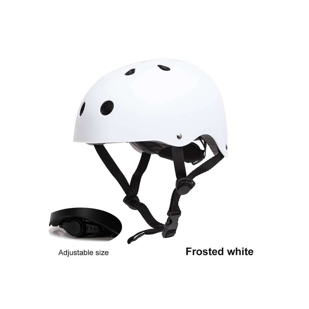 (CHINA, C white M) Cycling Roller Skate Helmet Adjustable Riding Safety Head Protection Roller Skate Protective Gear Set Children's Helmeta-image-OPC-PGD86HB-NEW