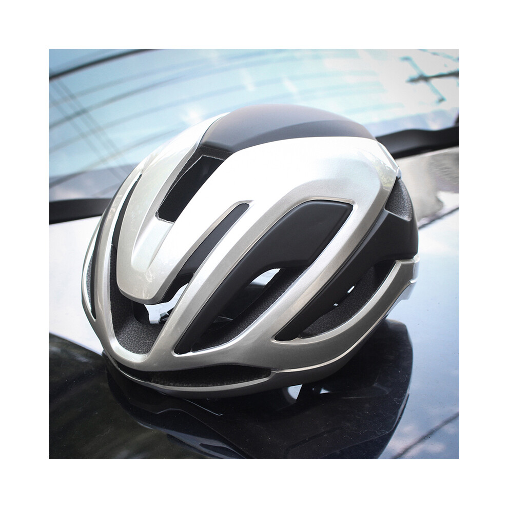 (L 58-62 CM, Silver) Adult Ultralight Cycling Helmet EPS  Bike Helmet Triathlon Bicycle Helmet Red Mountain Bike Casco Ciclismo Safety Cap-image-OPC-PGD86NS-NEW