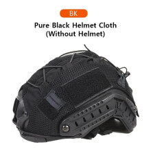 (Black) 1PCS Tactical Helmet Cover for Fast Helmet Airsoft Army Helmet Cover Military Accessories Cycling Helmet Net with Elastic