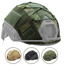 (Red) 1PCS Tactical Helmet Cover for Fast Helmet Airsoft Army Helmet Cover Military Accessories Cycling Helmet Net with Elastic