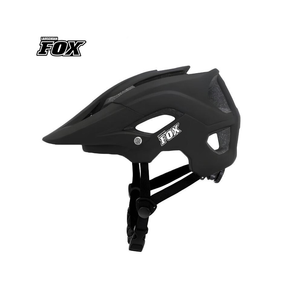 (M-54-58CM, black) FOX Cycling Helmet Road Racing Bike Helmet EPS+PC Outdoor Sports For Men Women MTB Bicycle Helmet  Multiple Colors