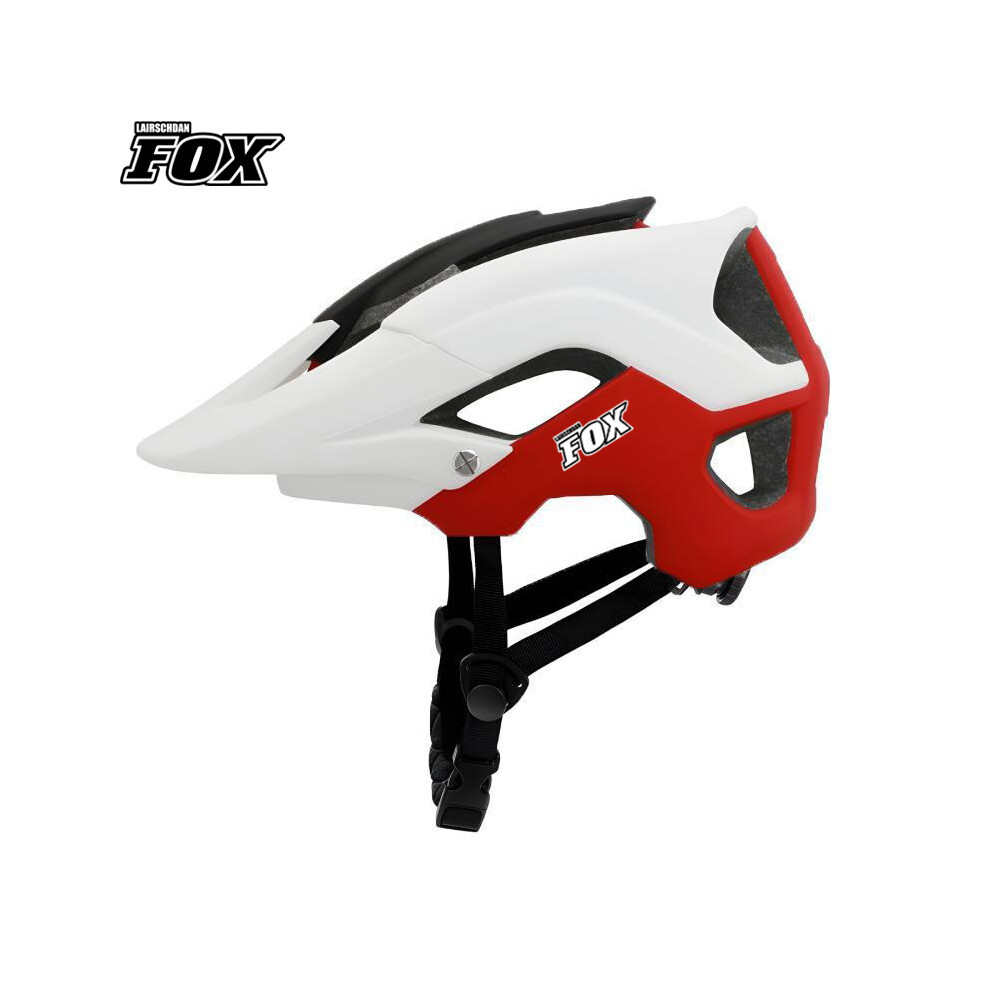 (M-54-58CM, white red) FOX Cycling Helmet Road Racing Bike Helmet EPS+PC Outdoor Sports For Men Women MTB Bicycle Helmet  Multiple Colors-image-OPC-PGD882M-NEW