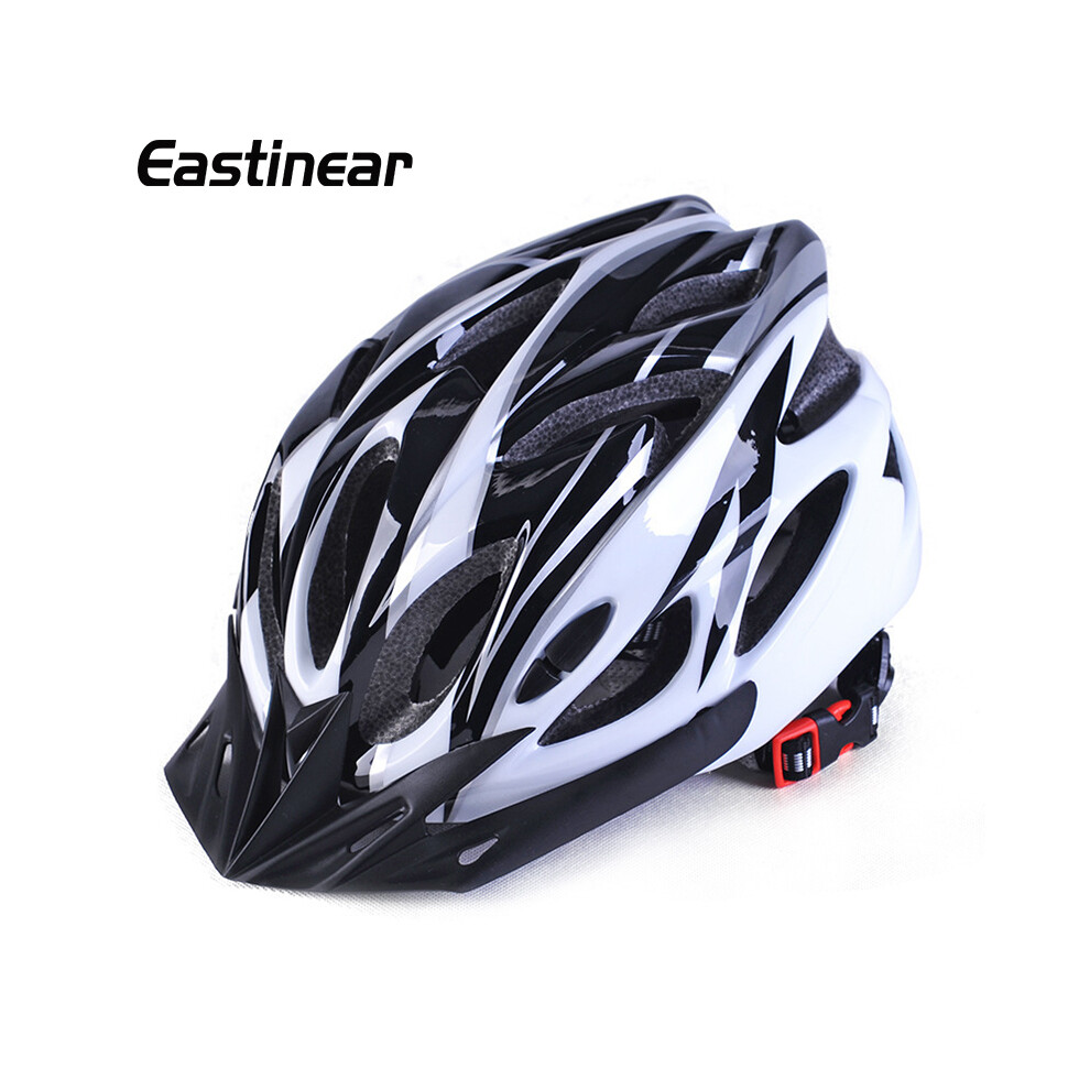 (L-58-61cm, White black) Eastinear's New Adult Professional Outdoor Cycling Helmet Is Comfortable, Breathable, Unisex, and Adjustable Head Circumferen-image-OPC-PGD88KF-NEW