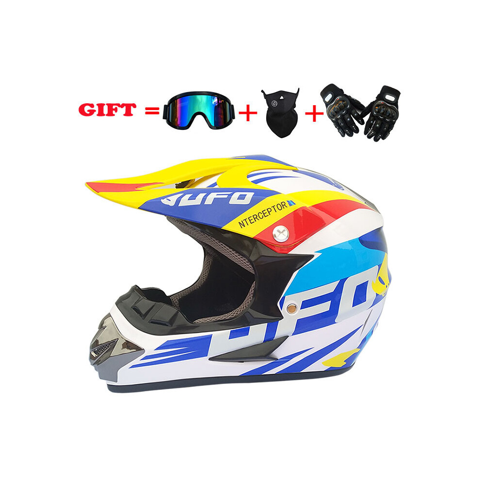(S, S) 2019 New Flip Up Motorcycle Helmet Children motocross Off Road Helmet ATV Dirt bike Downhill MTB DH racing helmet.-image-OPC-PGD8B2H-NEW